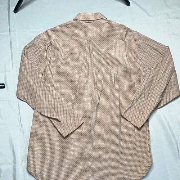 Tommy Hilfiger Men's Orange/Blue Patterned Button Down Shirt - Picture 9 of 9